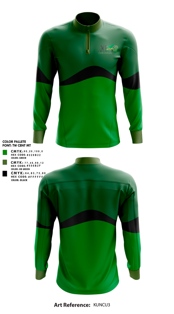Quarter Zip Jacket, MH Quality Landscaping LLC, , Teamtime, Team time, sublimation, custom sports apparel, team uniforms, spirit wear, spiritwear, sports uniforms, custom shirts, team store, custom team store, fundraiser sports, apparel fundraiser