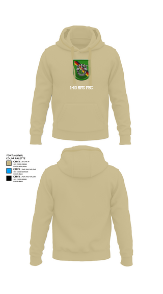 Hoodie, 1-10 SFG FSC, Army, Teamtime, Team time, sublimation, custom sports apparel, team uniforms, spirit wear, spiritwear, sports uniforms, custom shirts, team store, custom team store, fundraiser sports, apparel fundraiser