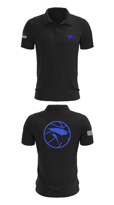 Merrill High School Basketball 85128934 Short Sleeve Performance Polo - 28