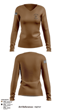 2-70 Armor 83636525 Women's Long Sleeve V-neck Shirt - 105