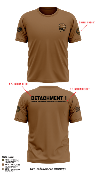 Detachment 1 27221981 Old School Cotton Feel Shirt - 29