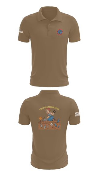 Short Sleeve Performance Polo, MCB Camp Blaz Ordnance, Marines, Teamtime, Team time, sublimation, custom sports apparel, team uniforms, spirit wear, spiritwear, sports uniforms, custom shirts, team store, custom team store, fundraiser sports, apparel fundraiser