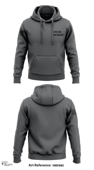 Hoodie, Police Explorer, Police, Teamtime, Team time, sublimation, custom sports apparel, team uniforms, spirit wear, spiritwear, sports uniforms, custom shirts, team store, custom team store, fundraiser sports, apparel fundraiser