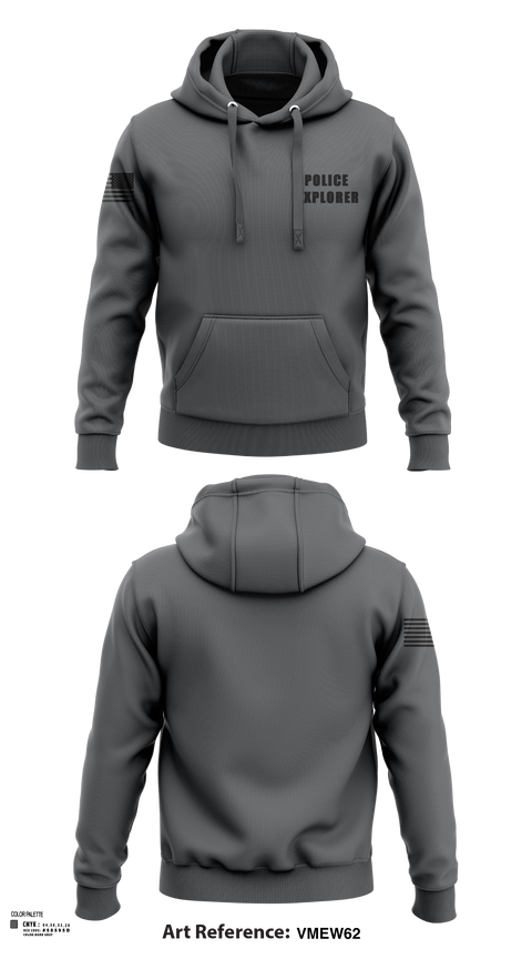 Hoodie, Police Explorer, Police, Teamtime, Team time, sublimation, custom sports apparel, team uniforms, spirit wear, spiritwear, sports uniforms, custom shirts, team store, custom team store, fundraiser sports, apparel fundraiser