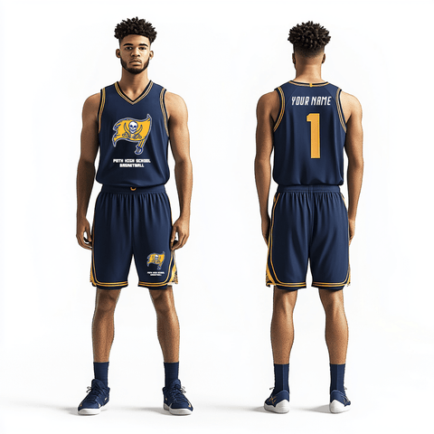 Basketball Uniform, Poth High School Basketball, Men's Basketball, Teamtime, Team time, sublimation, custom sports apparel, team uniforms, spirit wear, spiritwear, sports uniforms, custom shirts, team store, custom team store, fundraiser sports, apparel fundraiser