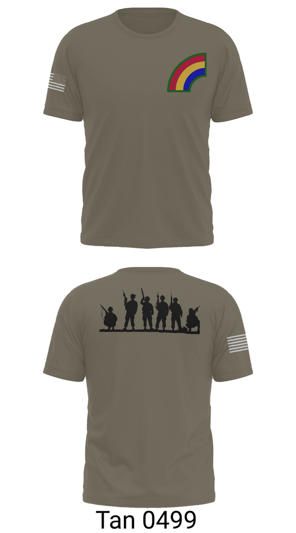 Old School Cotton Feel Shirt, 42ND Infantry Division, Army, Teamtime, Team time, sublimation, custom sports apparel, team uniforms, spirit wear, spiritwear, sports uniforms, custom shirts, team store, custom team store, fundraiser sports, apparel fundraiser