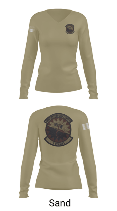 1 SOAMXS 51207075 Women's Long Sleeve V-neck Shirt - 97