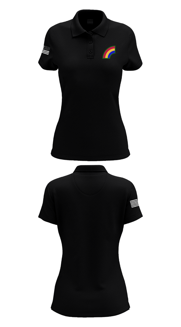 Womens Short Sleeve Performance Polo, 42ND Infantry Division, Army, Teamtime, Team time, sublimation, custom sports apparel, team uniforms, spirit wear, spiritwear, sports uniforms, custom shirts, team store, custom team store, fundraiser sports, apparel fundraiser
