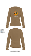 Lancaster County Young Marines 89976049 Women's Long Sleeve V-neck Shirt -1 2
