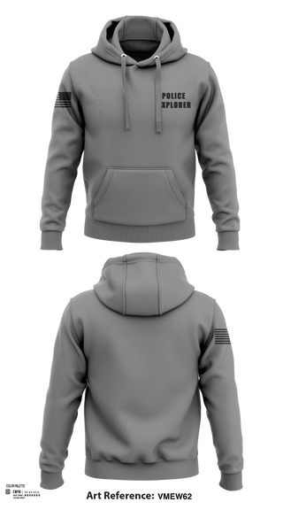 Hoodie, Police Explorer, Police, Teamtime, Team time, sublimation, custom sports apparel, team uniforms, spirit wear, spiritwear, sports uniforms, custom shirts, team store, custom team store, fundraiser sports, apparel fundraiser