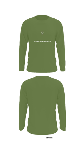 Long Sleeve Performance Shirt, 1/149th BCO INF REG 3rd PLT, Army, Teamtime, Team time, sublimation, custom sports apparel, team uniforms, spirit wear, spiritwear, sports uniforms, custom shirts, team store, custom team store, fundraiser sports, apparel fundraiser