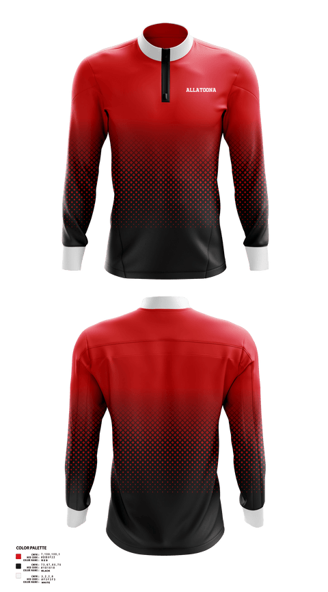 Quarter Zip Jacket, Allatoona, Men's Basketball, Teamtime, Team time, sublimation, custom sports apparel, team uniforms, spirit wear, spiritwear, sports uniforms, custom shirts, team store, custom team store, fundraiser sports, apparel fundraiser