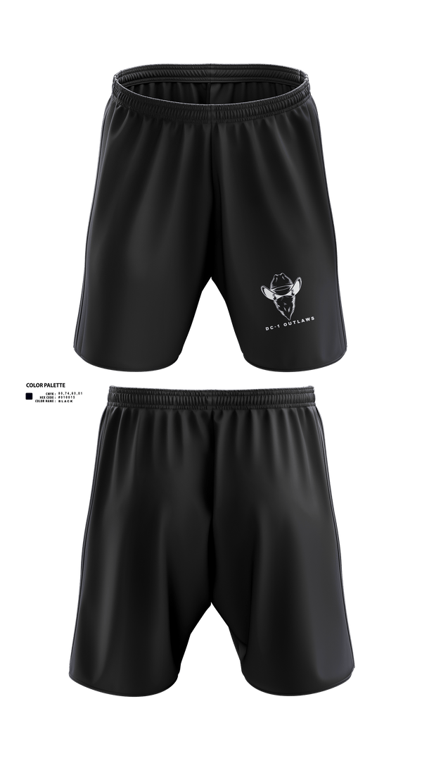 Athletic Shorts With Pockets, DC-1 Outlaws, , Teamtime, Team time, sublimation, custom sports apparel, team uniforms, spirit wear, spiritwear, sports uniforms, custom shirts, team store, custom team store, fundraiser sports, apparel fundraiser
