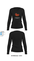 Los Banos High School Cross Country 74839539 Women's Long Sleeve V-neck Shirt - 34