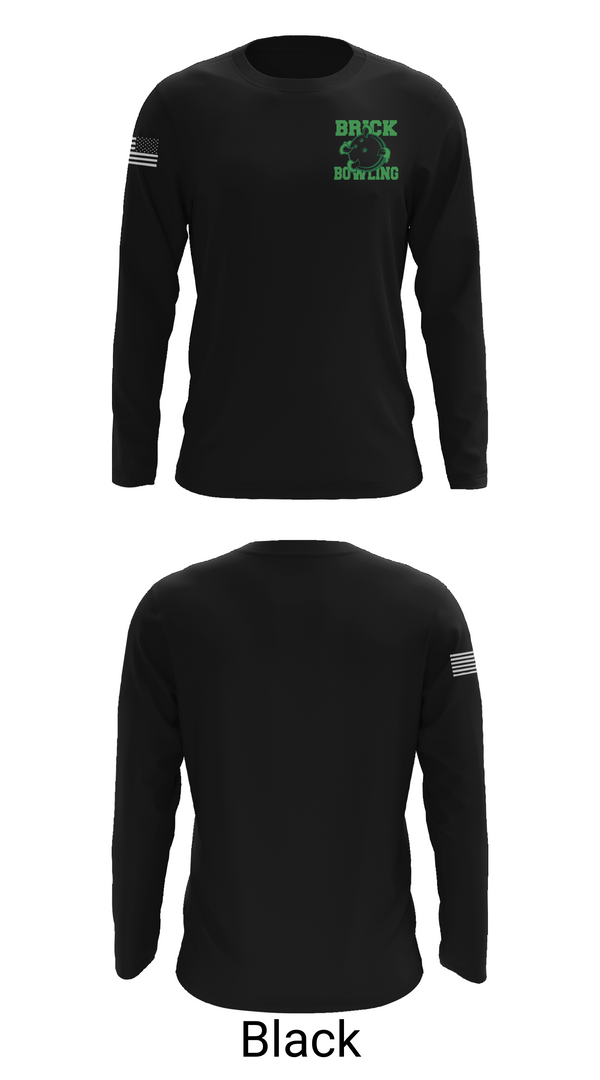 Long Sleeve Performance Shirt, Brick Township High School Bowling, Bowling, Teamtime, Team time, sublimation, custom sports apparel, team uniforms, spirit wear, spiritwear, sports uniforms, custom shirts, team store, custom team store, fundraiser sports, apparel fundraiser