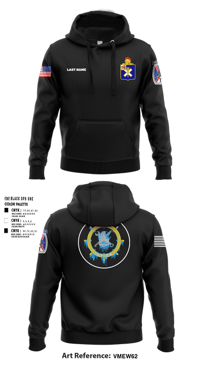 Ice Company, 1-32 Infantry 87671001 Hoodie - 10