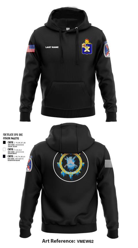 Hoodie, Ice Company, 1-32 Infantry, Army, Teamtime, Team time, sublimation, custom sports apparel, team uniforms, spirit wear, spiritwear, sports uniforms, custom shirts, team store, custom team store, fundraiser sports, apparel fundraiser