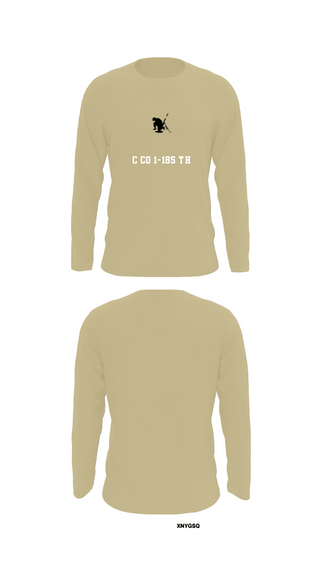 Long Sleeve Performance Shirt, C co 1-185 Th, Army, Teamtime, Team time, sublimation, custom sports apparel, team uniforms, spirit wear, spiritwear, sports uniforms, custom shirts, team store, custom team store, fundraiser sports, apparel fundraiser