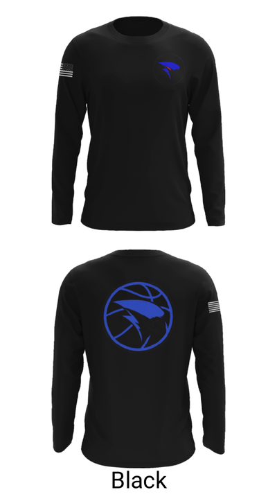 Merrill High School Basketball 85128934 Long Sleeve Performance Shirt - 26