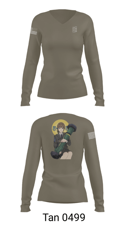 3/7 54731688 Women's Long Sleeve V-neck Shirt - 77