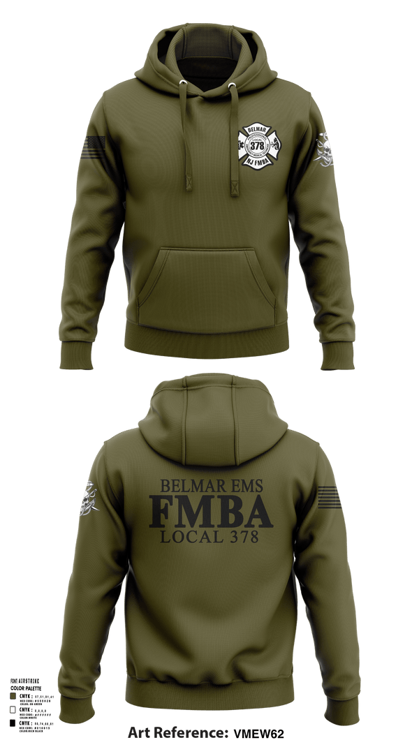 Hoodie, Belmar FMBA, Fire Department, Teamtime, Team time, sublimation, custom sports apparel, team uniforms, spirit wear, spiritwear, sports uniforms, custom shirts, team store, custom team store, fundraiser sports, apparel fundraiser