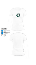 Edmond Santa Fe High School Football 10022708 Women's Short Sleeve V-neck Shirt - 18
