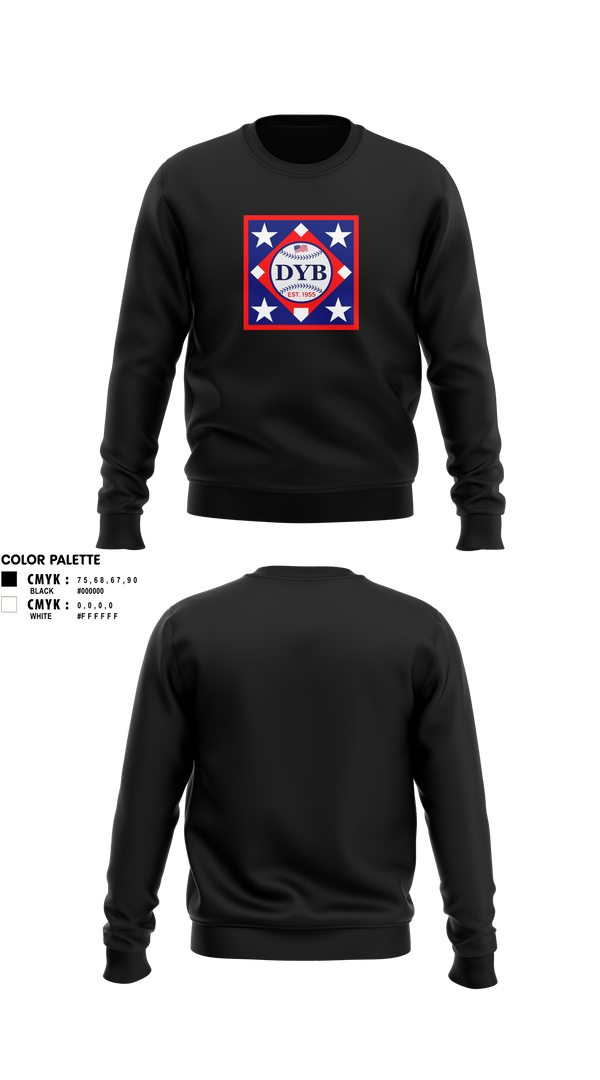 Crew Neck Sweatshirt, Diamond Youth Softball, Softball, Teamtime, Team time, sublimation, custom sports apparel, team uniforms, spirit wear, spiritwear, sports uniforms, custom shirts, team store, custom team store, fundraiser sports, apparel fundraiser