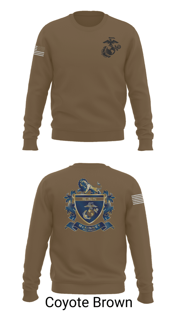 Crew Neck Sweatshirt, MHS MCJROTC, Marines, Teamtime, Team time, sublimation, custom sports apparel, team uniforms, spirit wear, spiritwear, sports uniforms, custom shirts, team store, custom team store, fundraiser sports, apparel fundraiser