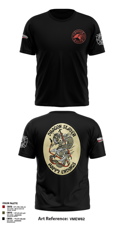 Marine Wing Support Squadron 473 1974878 Old School Cotton Feel Shirt - 3