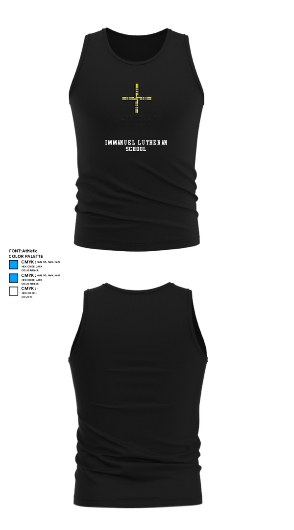 Tank Top, Immanuel Lutheran School, Spirit Store, Teamtime, Team time, sublimation, custom sports apparel, team uniforms, spirit wear, spiritwear, sports uniforms, custom shirts, team store, custom team store, fundraiser sports, apparel fundraiser