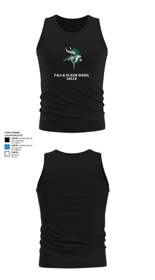 Tank Top, Palo Alto High School Cheer, Cheer, Teamtime, Team time, sublimation, custom sports apparel, team uniforms, spirit wear, spiritwear, sports uniforms, custom shirts, team store, custom team store, fundraiser sports, apparel fundraiser