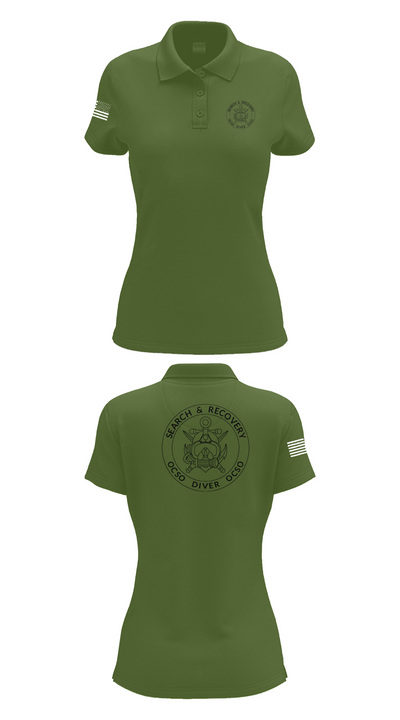 Underwater Search & Recovery Team 25630858 Women's Short Sleeve Performance Polo  - 52