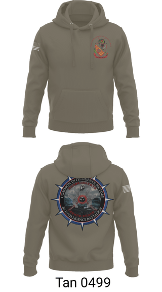 Hoodie, 3rd Intelligence Battalion, Marines, Teamtime, Team time, sublimation, custom sports apparel, team uniforms, spirit wear, spiritwear, sports uniforms, custom shirts, team store, custom team store, fundraiser sports, apparel fundraiser