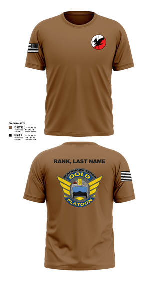 Short Sleeve Performance Shirt, Savage Platoon, 2-7 CAV1/7 CAV, Blackhawk Troop, Gold Platoon, Army, Teamtime, Team time, sublimation, custom sports apparel, team uniforms, spirit wear, spiritwear, sports uniforms, custom shirts, team store, custom team store, fundraiser sports, apparel fundraiser