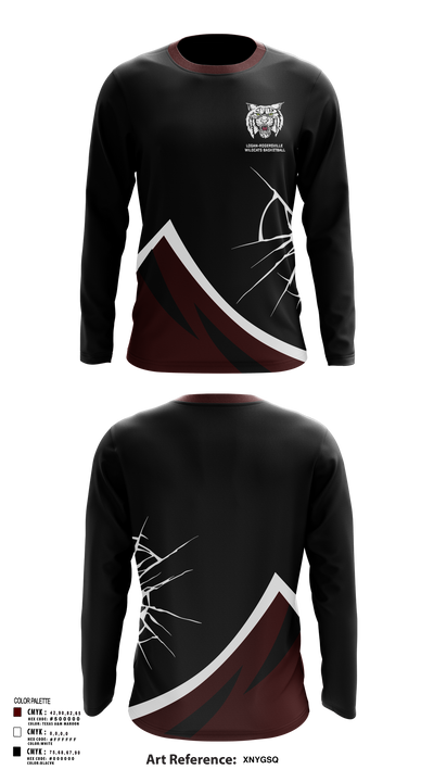 Logan-Rogersville Wildcats 82535935 Long Sleeve Performance Shirt 129