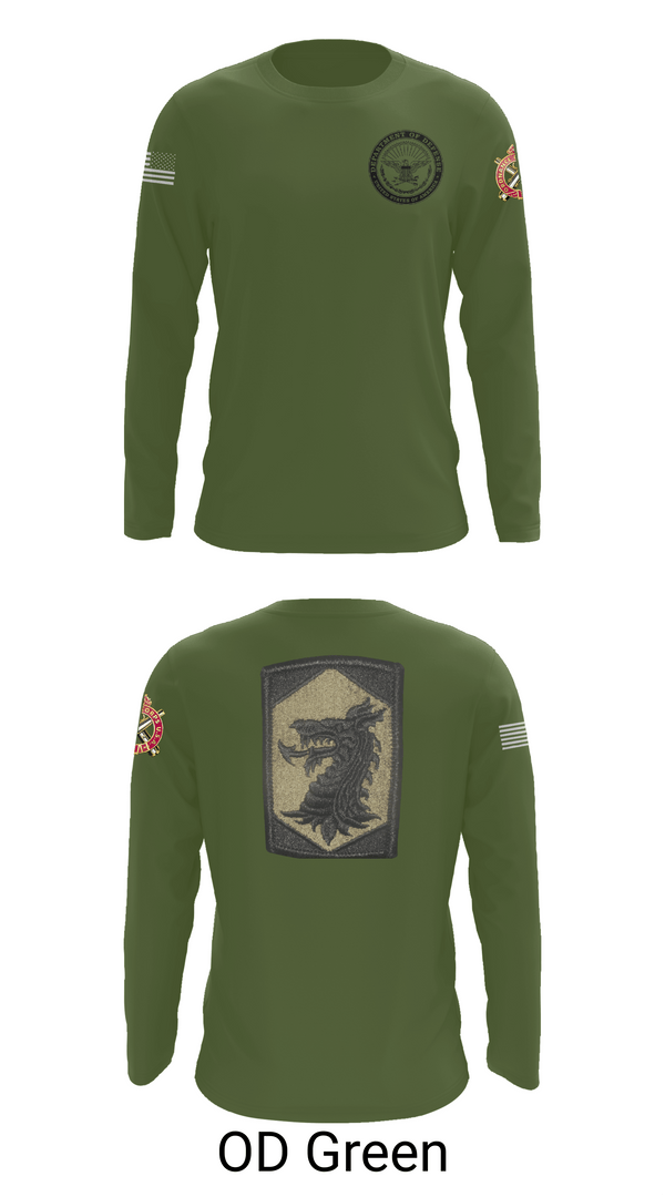 Long Sleeve Performance Shirt, 445 Chemical Company, National Guard, Teamtime, Team time, sublimation, custom sports apparel, team uniforms, spirit wear, spiritwear, sports uniforms, custom shirts, team store, custom team store, fundraiser sports, apparel fundraiser