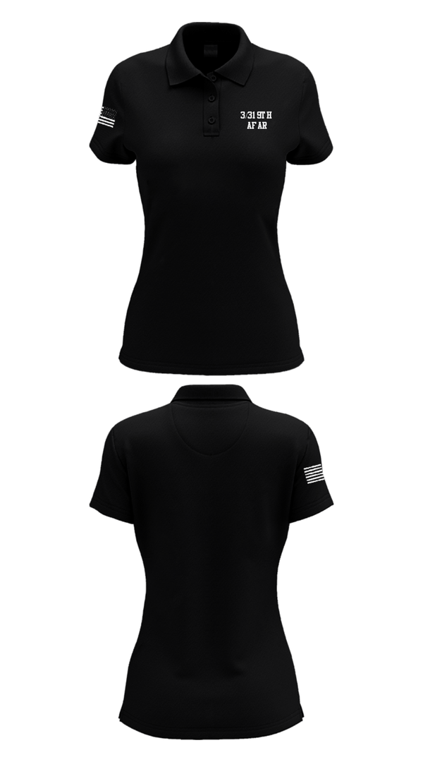 Women's Short Sleeve Performance Polo, 3/319th AFAR, Army, Teamtime, Team time, sublimation, custom sports apparel, team uniforms, spirit wear, spiritwear, sports uniforms, custom shirts, team store, custom team store, fundraiser sports, apparel fundraiser
