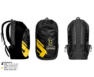 Gear Bag, Blaze, Cross Country, Teamtime, Team time, sublimation, custom sports apparel, team uniforms, spirit wear, spiritwear, sports uniforms, custom shirts, team store, custom team store, fundraiser sports, apparel fundraiser