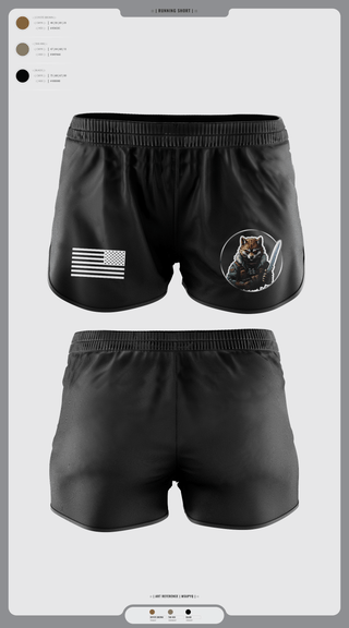 Womens Shorts, Fox Co., Army, Teamtime, Team time, sublimation, custom sports apparel, team uniforms, spirit wear, spiritwear, sports uniforms, custom shirts, team store, custom team store, fundraiser sports, apparel fundraiser