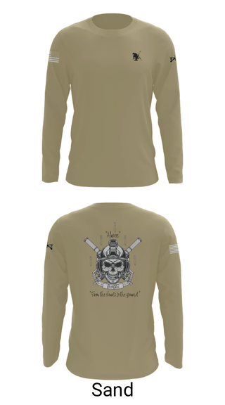 Long Sleeve Performance Shirt, C co 1-185 Th, Army, Teamtime, Team time, sublimation, custom sports apparel, team uniforms, spirit wear, spiritwear, sports uniforms, custom shirts, team store, custom team store, fundraiser sports, apparel fundraiser
