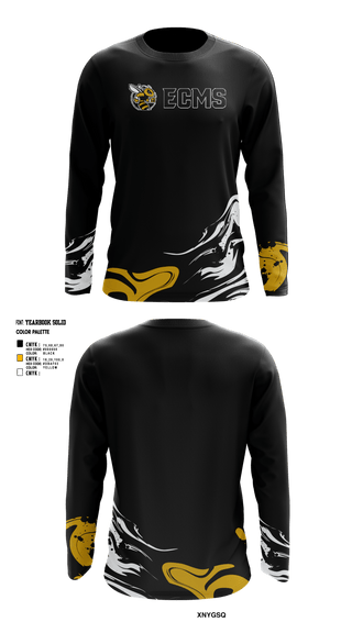 Long Sleeve Performance Shirt, Elizabeth City Middle School Football, Football, Teamtime, Team time, sublimation, custom sports apparel, team uniforms, spirit wear, spiritwear, sports uniforms, custom shirts, team store, custom team store, fundraiser sports, apparel fundraiser