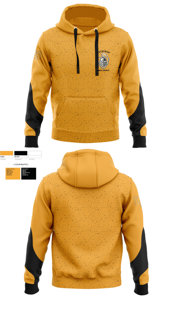 Hoodie, Lutheran High School South Cross Country, Cross Country, Teamtime, Team time, sublimation, custom sports apparel, team uniforms, spirit wear, spiritwear, sports uniforms, custom shirts, team store, custom team store, fundraiser sports, apparel fundraiser