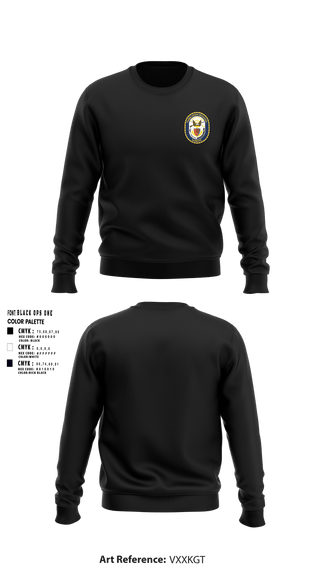 Crew Neck Sweatshirt, Tabb NJROTC, Navy, Teamtime, Team time, sublimation, custom sports apparel, team uniforms, spirit wear, spiritwear, sports uniforms, custom shirts, team store, custom team store, fundraiser sports, apparel fundraiser
