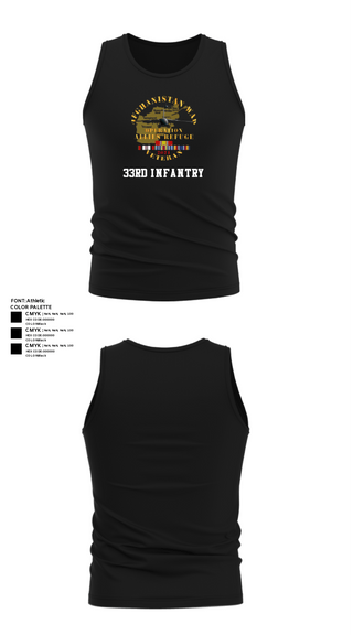 Tank Top, 33rd Infantry, Army, Teamtime, Team time, sublimation, custom sports apparel, team uniforms, spirit wear, spiritwear, sports uniforms, custom shirts, team store, custom team store, fundraiser sports, apparel fundraiser