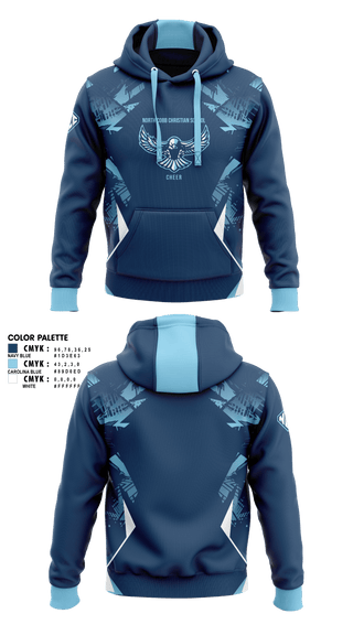 Hoodie, North Cobb Christian School Cheer, Cheer, Teamtime, Team time, sublimation, custom sports apparel, team uniforms, spirit wear, spiritwear, sports uniforms, custom shirts, team store, custom team store, fundraiser sports, apparel fundraiser