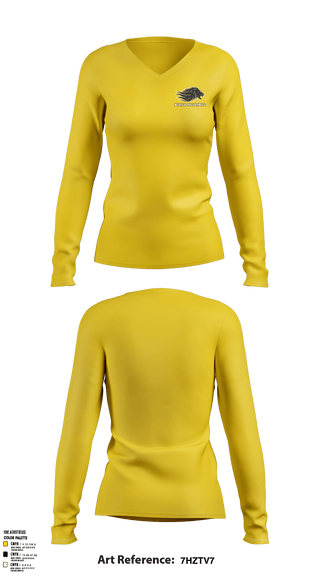 Women's Long Sleeve Vneck Shirt, Manila Middle School Volleyball, Women's Volleyball, Teamtime, Team time, sublimation, custom sports apparel, team uniforms, spirit wear, spiritwear, sports uniforms, custom shirts, team store, custom team store, fundraiser sports, apparel fundraiser