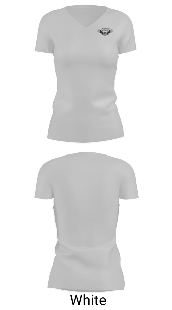 Womens Short Sleeve Vneck Shirt, La Center Middle School Volleyball, Women's Volleyball, Teamtime, Team time, sublimation, custom sports apparel, team uniforms, spirit wear, spiritwear, sports uniforms, custom shirts, team store, custom team store, fundraiser sports, apparel fundraiser
