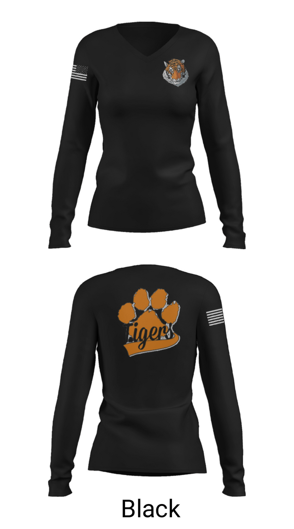Womens Long Sleeve Vneck Shirt, Granite Falls Middle School Soccer, Men's Soccer, Teamtime, Team time, sublimation, custom sports apparel, team uniforms, spirit wear, spiritwear, sports uniforms, custom shirts, team store, custom team store, fundraiser sports, apparel fundraiser