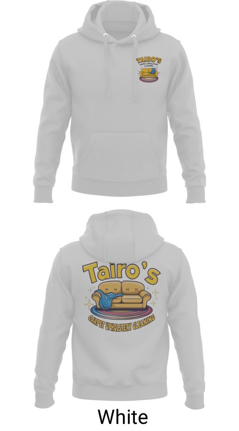 Hoodie, Tairo’s Carpet & Upholstery Cleaning, , Teamtime, Team time, sublimation, custom sports apparel, team uniforms, spirit wear, spiritwear, sports uniforms, custom shirts, team store, custom team store, fundraiser sports, apparel fundraiser