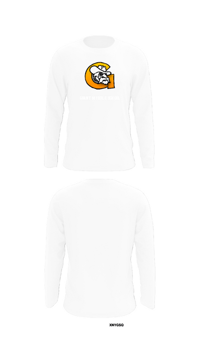 Grant Middle School 1260816 Long Sleeve Performance Shirt - 8